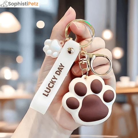 PawBliss Pet Paw Keychain – Cute Animal Keyring & Bag Accessory Gift