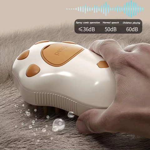 Pet Steam Brush for Cats & Dogs – Groom, Detangle & Reduce Shedding