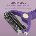 Load image into Gallery viewer, Pet Deshedding Brush – Double-Sided Grooming Tool for Cats &amp; Dogs
