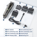 Load image into Gallery viewer, PawGlide Pet Hair Clipper – USB Rechargeable Grooming Kit for Cats &amp; Dogs
