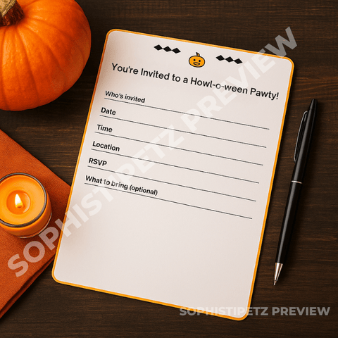 Halloween Dog Party Printables – Instant Download for Your Pup’s Celebration