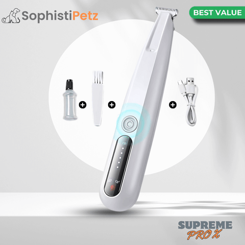 Universal Pet Paw Trimmer – LED Light, Waterproof, Quiet & Safe