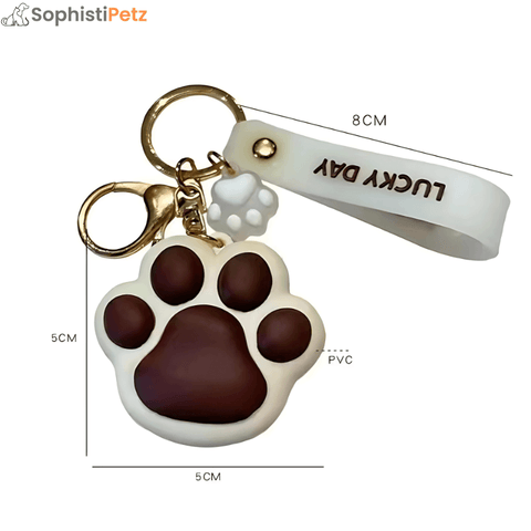 PawBliss Pet Paw Keychain – Cute Animal Keyring & Bag Accessory Gift