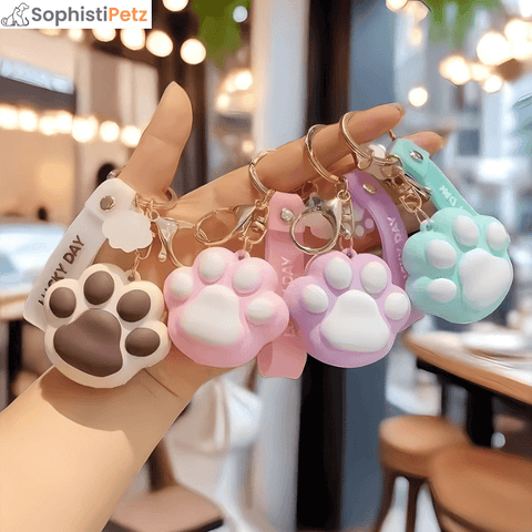 PawBliss Pet Paw Keychain – Cute Animal Keyring & Bag Accessory Gift