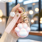 Load image into Gallery viewer, PawBliss Pet Paw Keychain – Cute Animal Keyring &amp; Bag Accessory Gift
