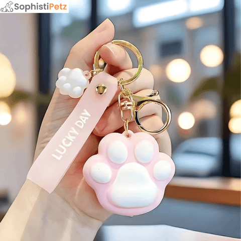 PawBliss Pet Paw Keychain – Cute Animal Keyring & Bag Accessory Gift