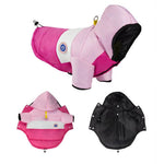 Load image into Gallery viewer, Winter Dog Puffer Jacket — Insulated, Water-Resistant, Snap-Down Hood &amp; D-Ring
