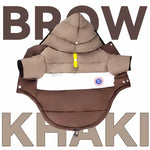 Load image into Gallery viewer, Winter Dog Puffer Jacket — Insulated, Water-Resistant, Snap-Down Hood &amp; D-Ring
