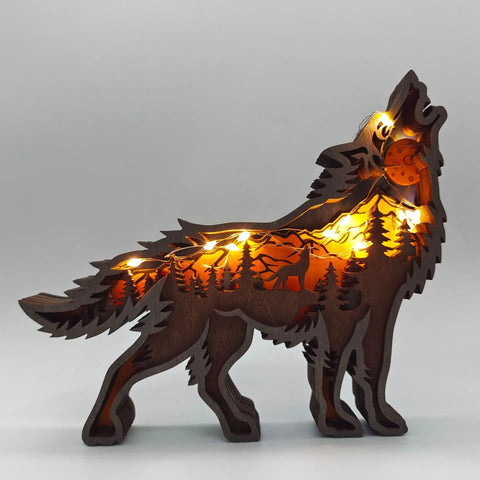 Handcrafted Wooden Animal Nightlight Décor
