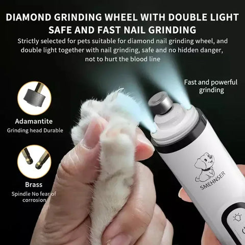 PawShine LED Pet Nail Grinder for Safe Trimming