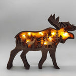 Load image into Gallery viewer, Handcrafted Wooden Animal Nightlight Décor
