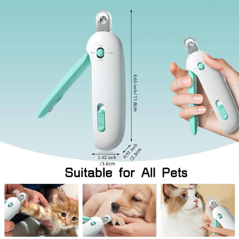 Pet Nail Clippers with Adjustable Hole & File