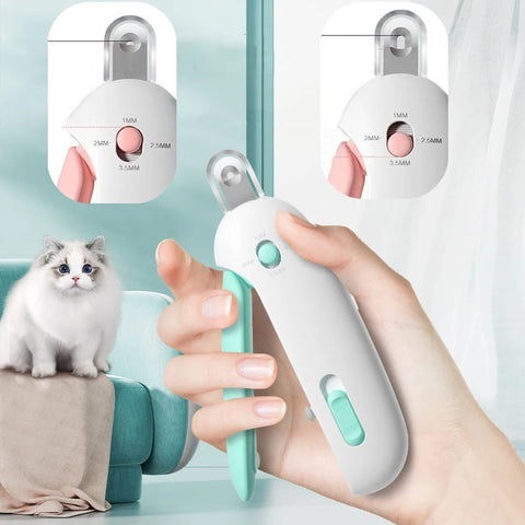 Pet Nail Clippers with Adjustable Hole & File