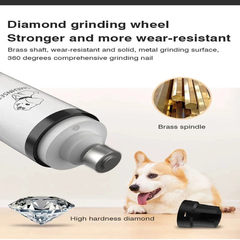 PawShine LED Pet Nail Grinder for Safe Trimming