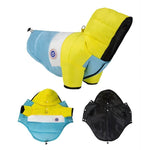 Load image into Gallery viewer, Winter Dog Puffer Jacket — Insulated, Water-Resistant, Snap-Down Hood &amp; D-Ring
