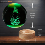Load image into Gallery viewer, Bird Crystal Ball Nightlight – LED Engraved &amp; Projects
