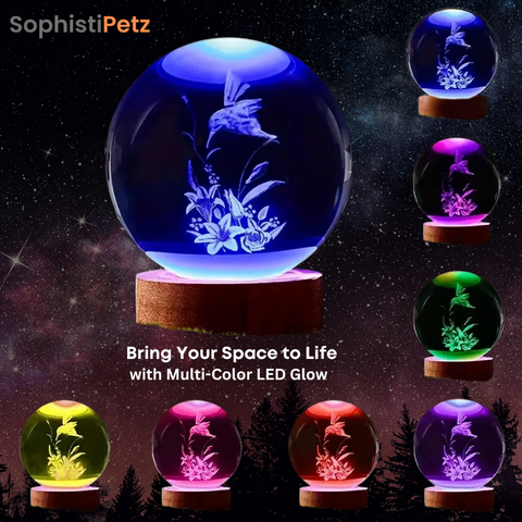 Bird Crystal Ball Nightlight – LED Engraved & Projects