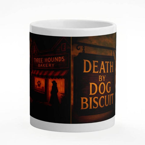 Death by Dog Biscuit Premium Mug — “Evidence #7” Edition