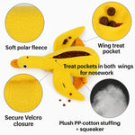 Load image into Gallery viewer, SnackWing Duck Snuffle Toy – Treat Puzzle with Squeaker
