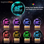 Load image into Gallery viewer, Elephant Crystal Ball Nightlight – LED Engraved &amp; Projects
